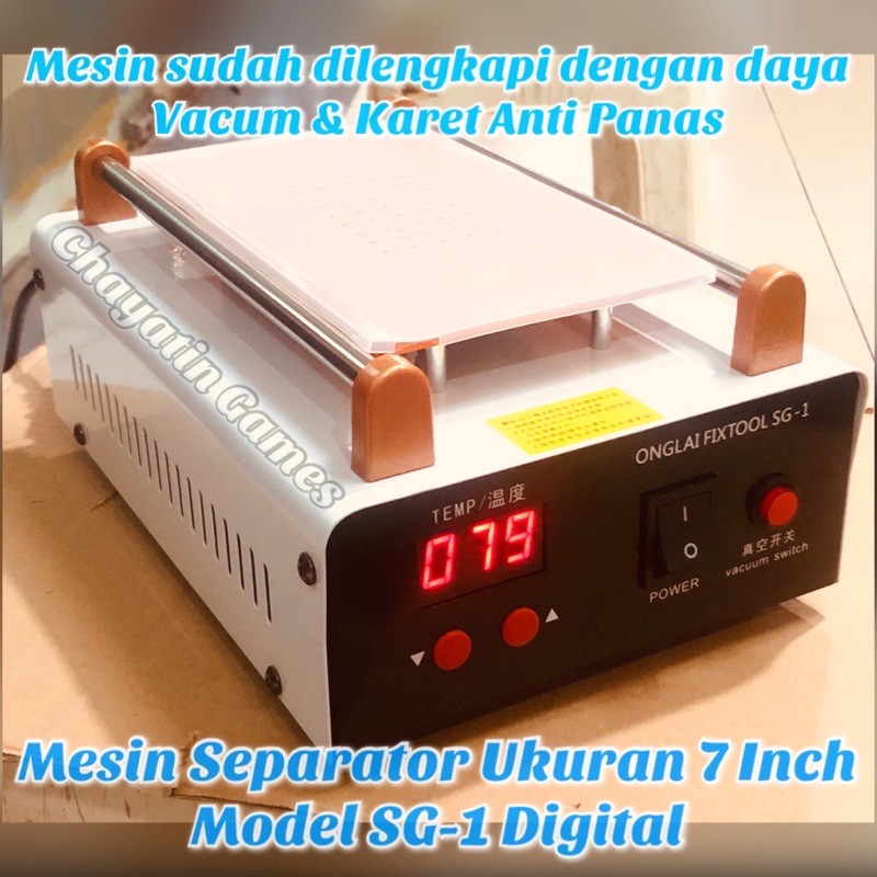 Mesin Separator - Alat Pemisah LCD Touchscreen HP - Ponsel Type SG-1 Model Digital