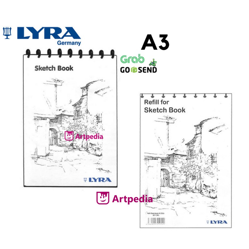 

Lyra Sketch Book A3 (isi 30) Refill Sketch Book - Sketchbook Lyra A3 / Lyra Sketchbook isi 30 Lembar