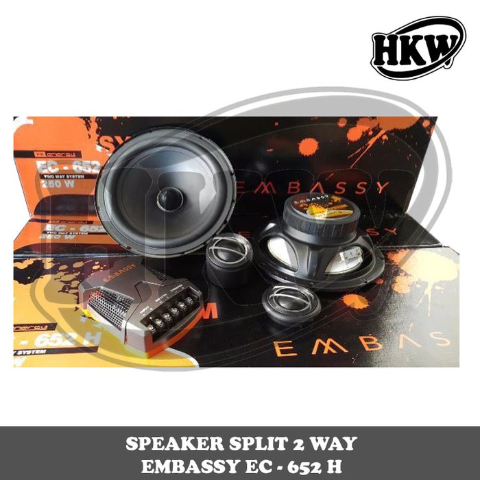Termurah Speaker Split 2 Way Embassy EC - 652H