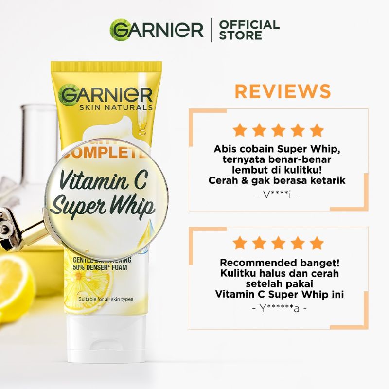 GARNIER BRIGHT COMPLETE VIT C SUPER WHIP FOAM