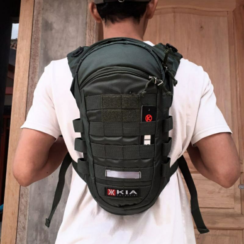 ANTI AIR-Daypack Tas Pria Trail Adventure Army Tactical Turing Multifungsi Tas Ransel  Punggung Gendong Sepeda Hidropack Motor Sport Trabas Cross Turing Olahraga Tas Spedah MTB Loreng TNI Militer  Outdoor Pria Wanita