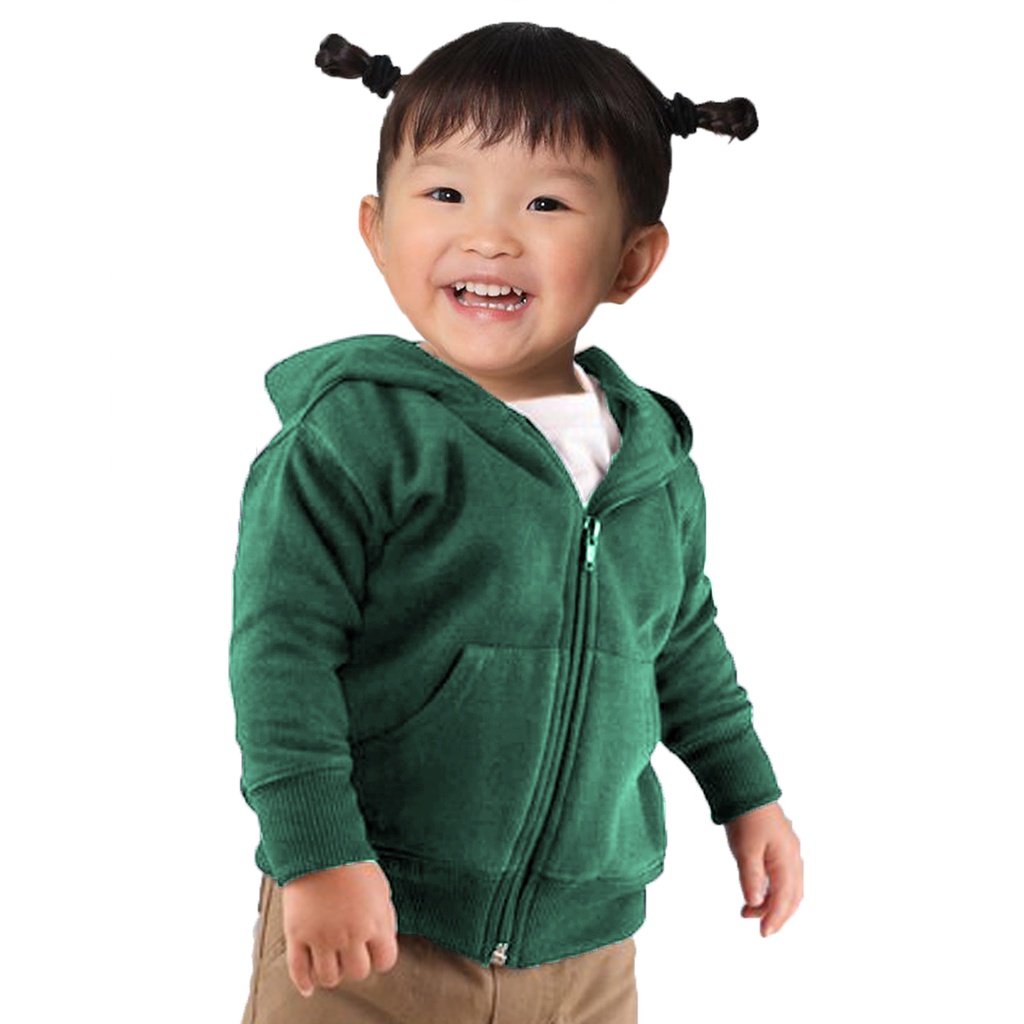 Jaket /sweater zipper hhodie/anak/ bayi balita/ bahan fleece tebal/usia 1 sampai 2 tahun/terlaris /termurah /terbaru/bandung-tosca