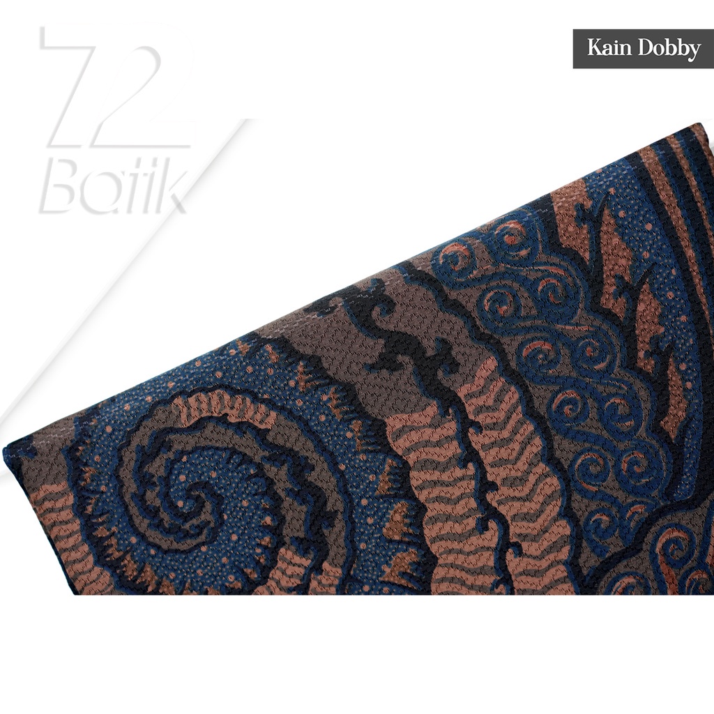 KAIN BATIK PREMIUM Bahan Katun Motif Tentaken Warna Biru Dongker 722421 Cap 72 Jarik Jarit Samping Kebat Panjang Batik Katun Modern Premium Bahan Seragam Batik Pernikahan Kantor Keluarga Murah Kamen Jadi Batik Bali Lembaran