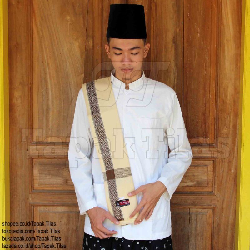 Sorban Kashmiri Putih Tulang made in india -Sorban kashmiri-Kefiyeh-Sorban kashmiri import