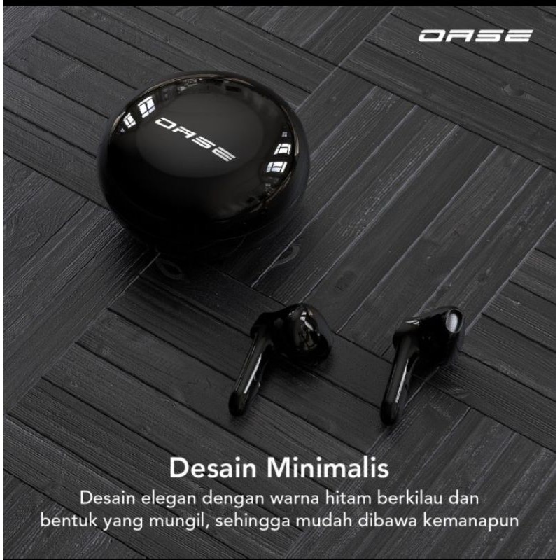 OASE Hero-T TWS Bluetooth 5.1 Earphone Ultra HD Audio Headset Q.C Type C Garansi Resmi 1 Tahun DE-T1