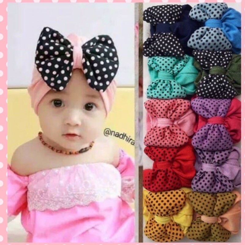 [COD BAYAR DI TEMPAT] TURBAN ANAK / CIPUT BAYI / LC05