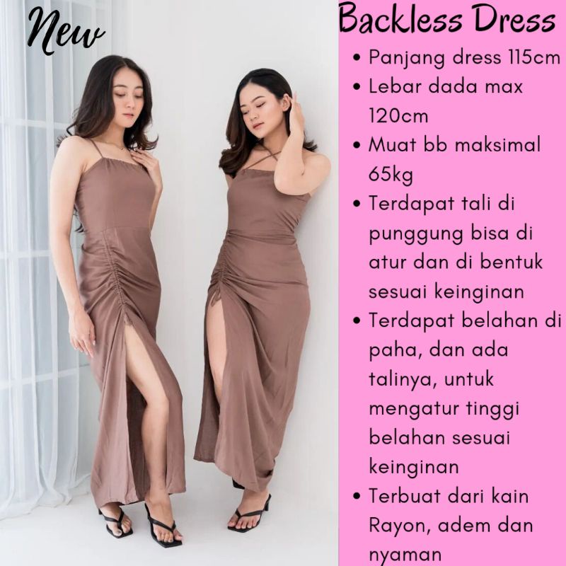 BODYCON DRESS BACKLESS DRESS DRESS BODYCON PANJANG DRESS SEXY DRES SEXY DRESS SEXY WANITA DRESS SEKS