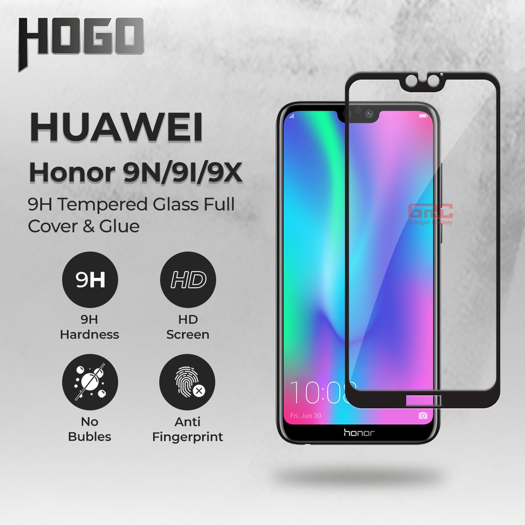 HUAWEI Honor 9X 9I 9N Tempered Glass HOGO Full Cover Glue