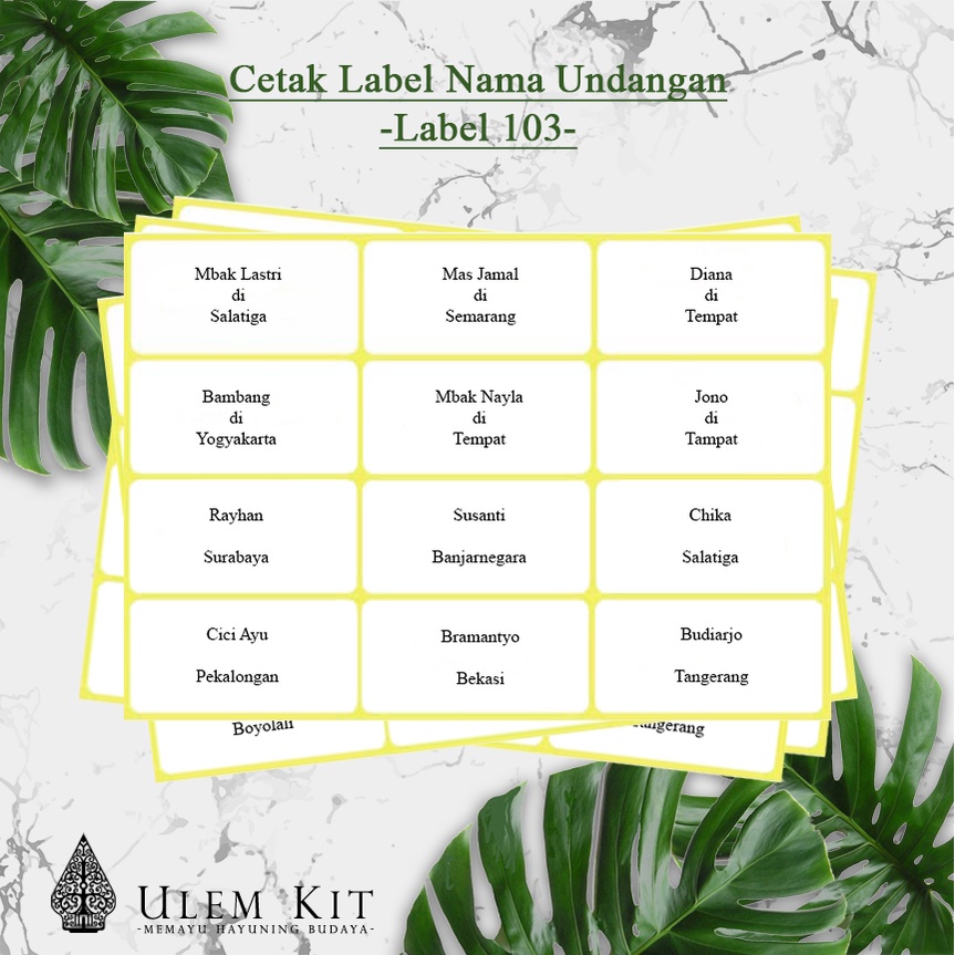 

Label Nama Undangan 103 Polos Cetak Satu Warna