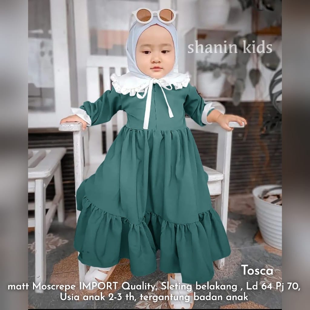 SHANIN MAXY KIDS/DRESS ANAK POLOS LUCU/DRESS ANAK KEKINIAN/DRESS BALITA KEKINIAN/DRESS TERBARU ANAK