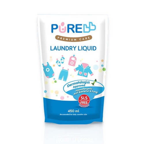 PureBB Pure Baby Pure BB Premium Care Liquid Cleanser 700 ml Pump - Refill / Liquid Laundry Detergent 700ml 450ml 900ml Refill / PureBB Detergent / PureBB Cuci Botol