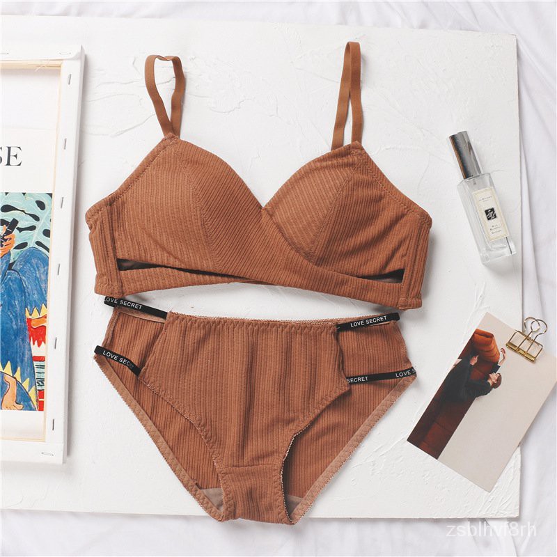 Women Bra and Panty Set Sexy Bra Cotton Panties Push Up Intimates Sexy Underwear Set Women Lingerie