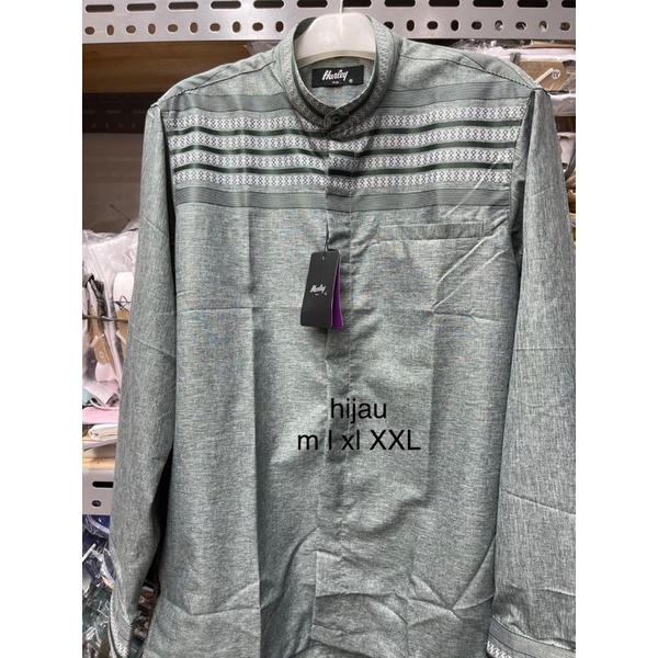 Kemko Harley warna Hijau Koko Harley Kemko Harley Kemeja Koko Harley sage green 2 motif