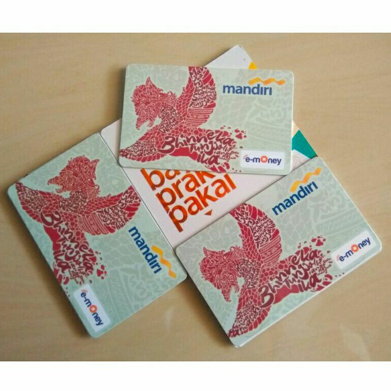 Mandiri e-Money /Garuda Bhinneka Tunggal Ika ORI /Like eTOLL Tapcash Flazz or Brizzi