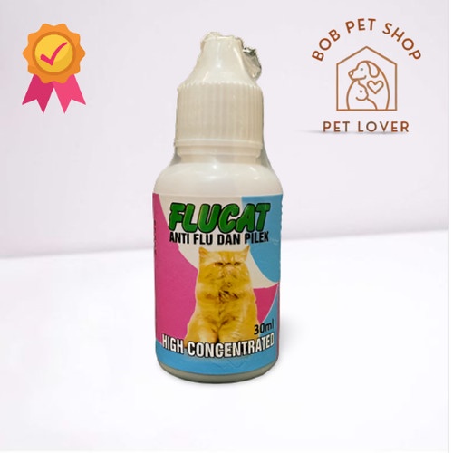 Flu Cat 30ml - Obat Flu & Pilek Kucing FluCat Antibiotik Kucing CatFlu