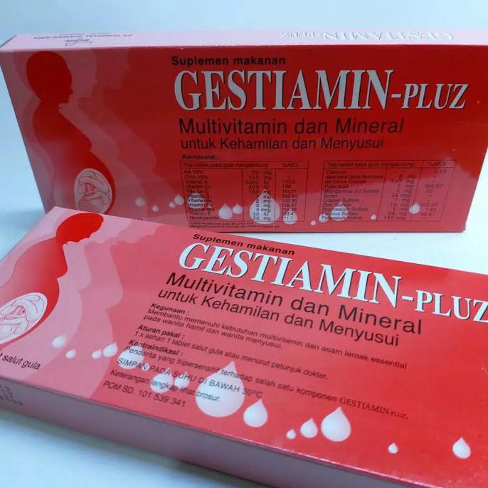 [[BISA COD]] Gestiamin Pluz 30 Tab Vitamin Ibu Hamil dan Menyusui Kode 1222