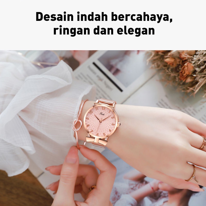 Jam Tangan Rantai Fashion Casual Wanita Murah / Jam Tangan Wanita Cewek Perempuan Rantai Murah / Jam Tangan Rante Wanita