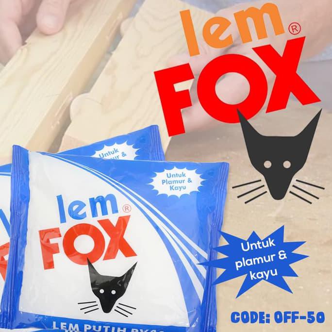 LEM FOX PUTIH 350GR BIRU SLIME / KERTAS / KAYU (OFF-50)