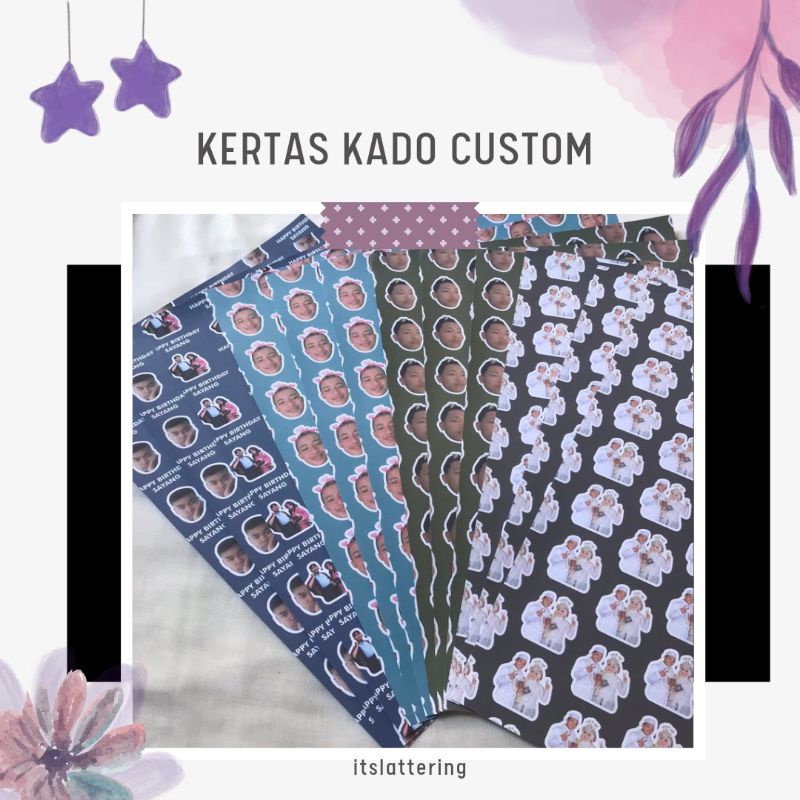 

KERTAS KADO CUSTOM WAJAH A3+