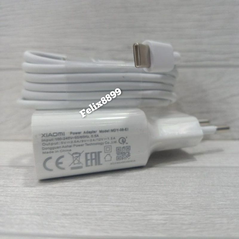 Charger Xiaomi Redmi Note 7 8 9 10 18W 3A Fast Charging USB Type C QC 3.0 18 Watt