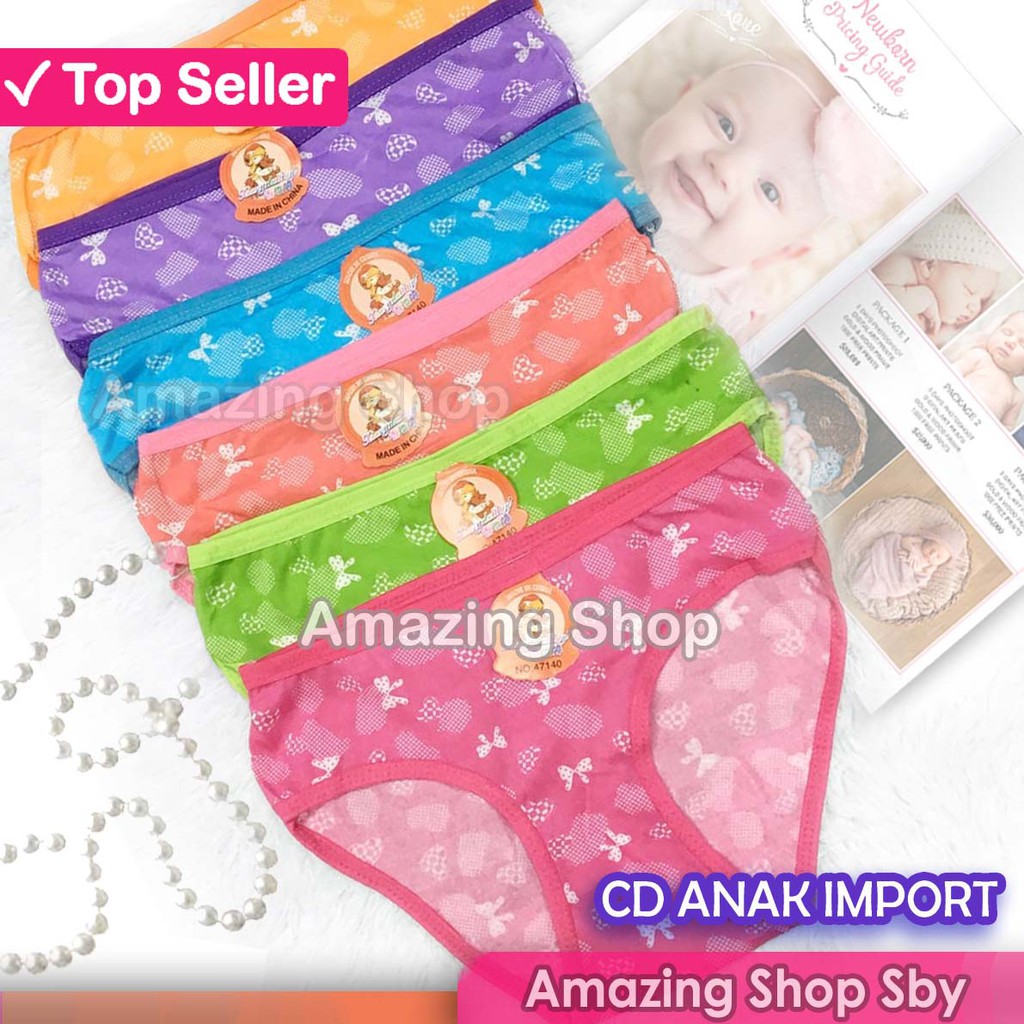 Undies Celana Dalam Anak Perempuan CD Cewek Import Warna Murah