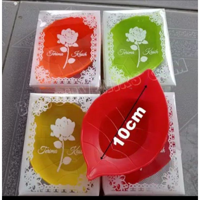 SOUVENIR MANGKOK DAUN KEMAS MIKA