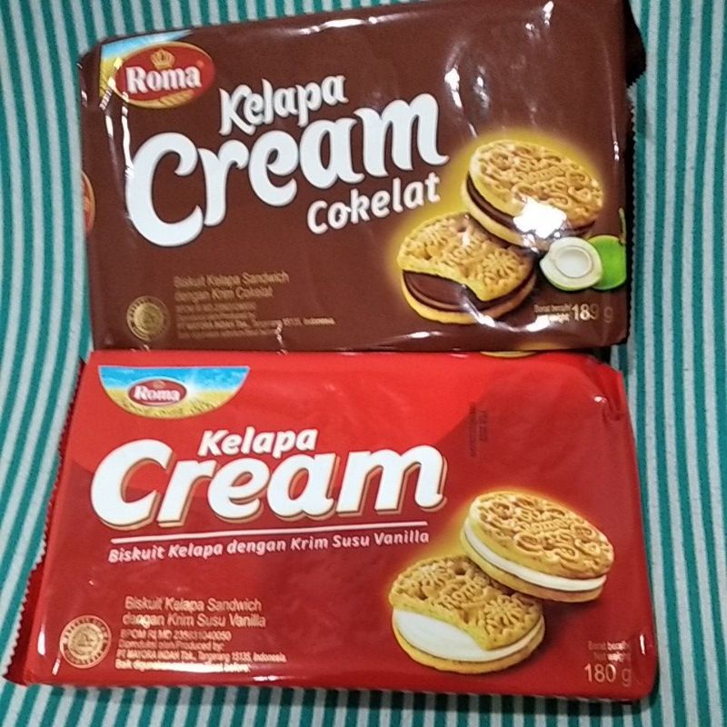 

Roma kelapa cream 189gr rasa kelapa dan coklat