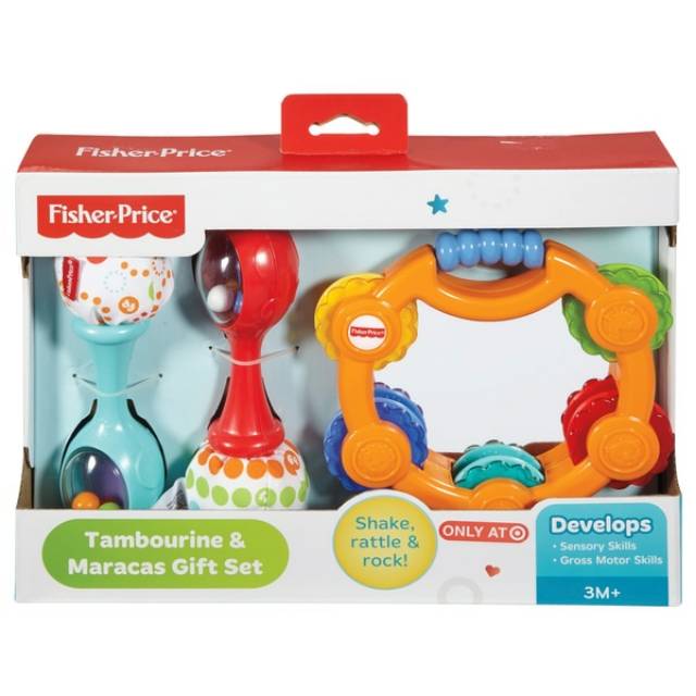 Fisher Price Tambourine and Maracas Gift Set