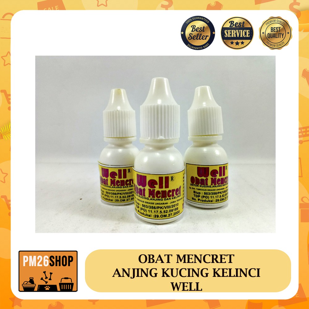 Obat Mencret untuk Anjing Kucing Kelinci Well