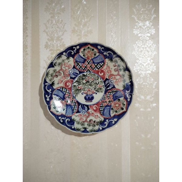 piring hias imari keramik dinding diameter 42