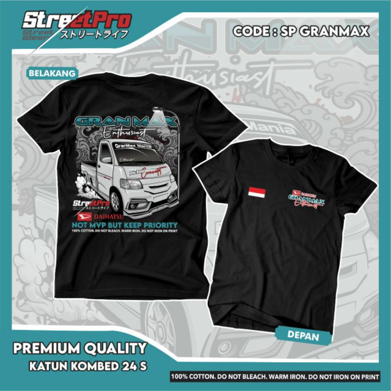 Kaos Pickup Grandmax Daihatsu bahan katun all size StreetPro