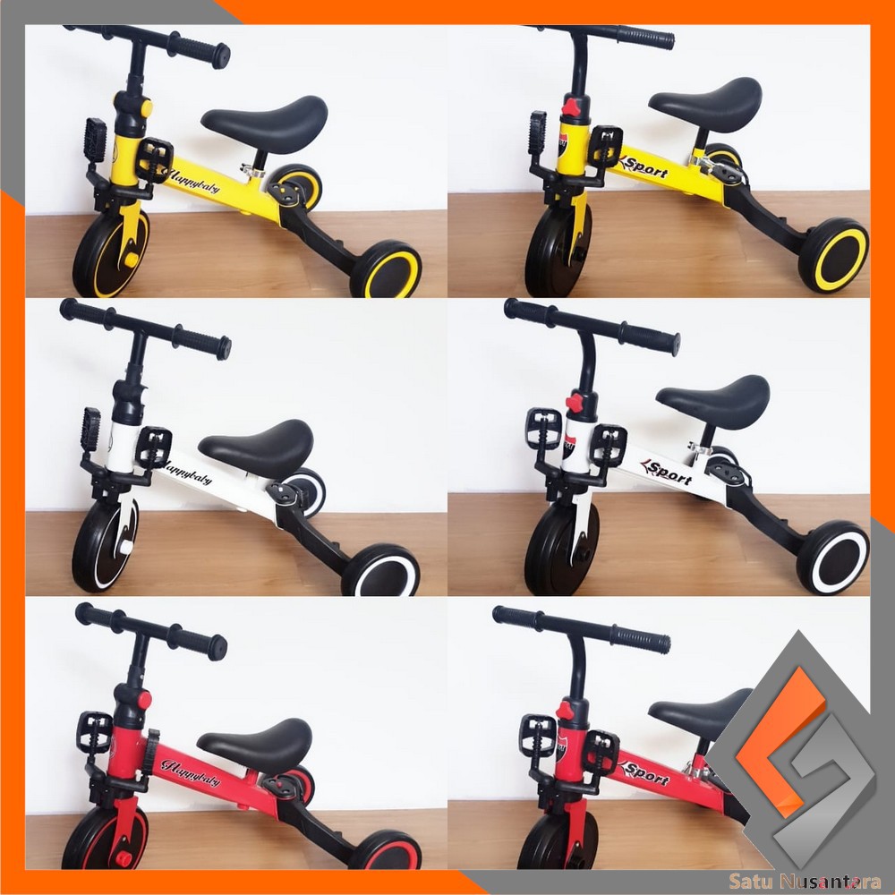 SN-M97 Mainan Sepeda Anak 3 Roda 2in1 Sepeda Keseimbangan Anak Balance Bike Ride On Anak Push Bike-5