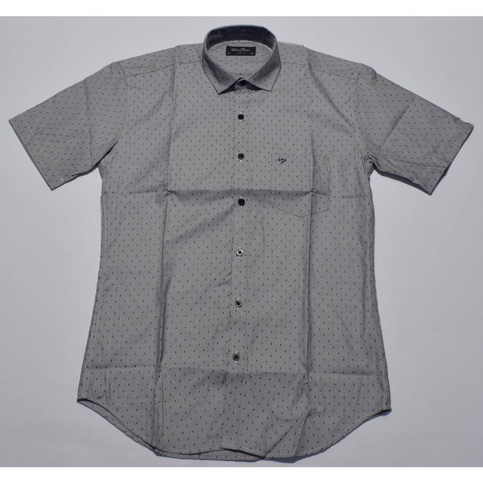 KEMEJA PRIA DEWASA PRIA ABU MOTIF SLIM FIT A0005 ORIGINAL & REAL PIC 16 BAJU KEMEJA COWOK TERLARIS P