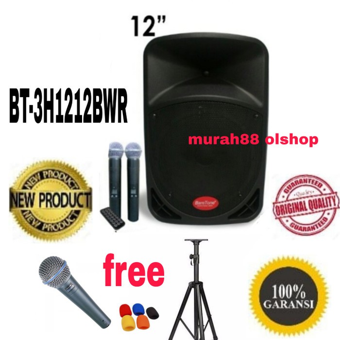 Speaker Baretone BT-3H1212BWR bonus cek didekrispi