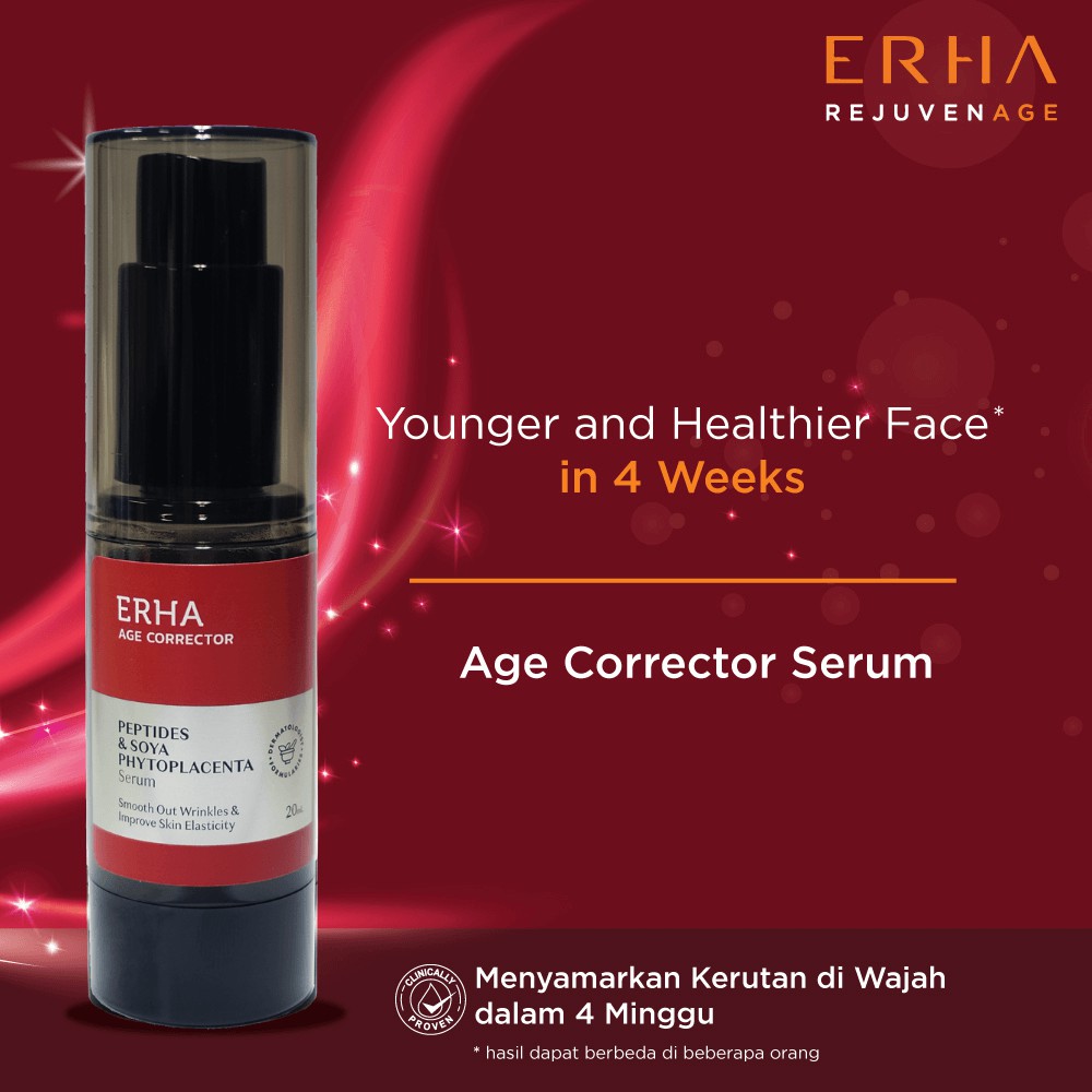 ERHA AGE CORRECTOR PEPTIDES &amp; SOYA PHYTOPLACENTA SERUM 20 ML @MJ