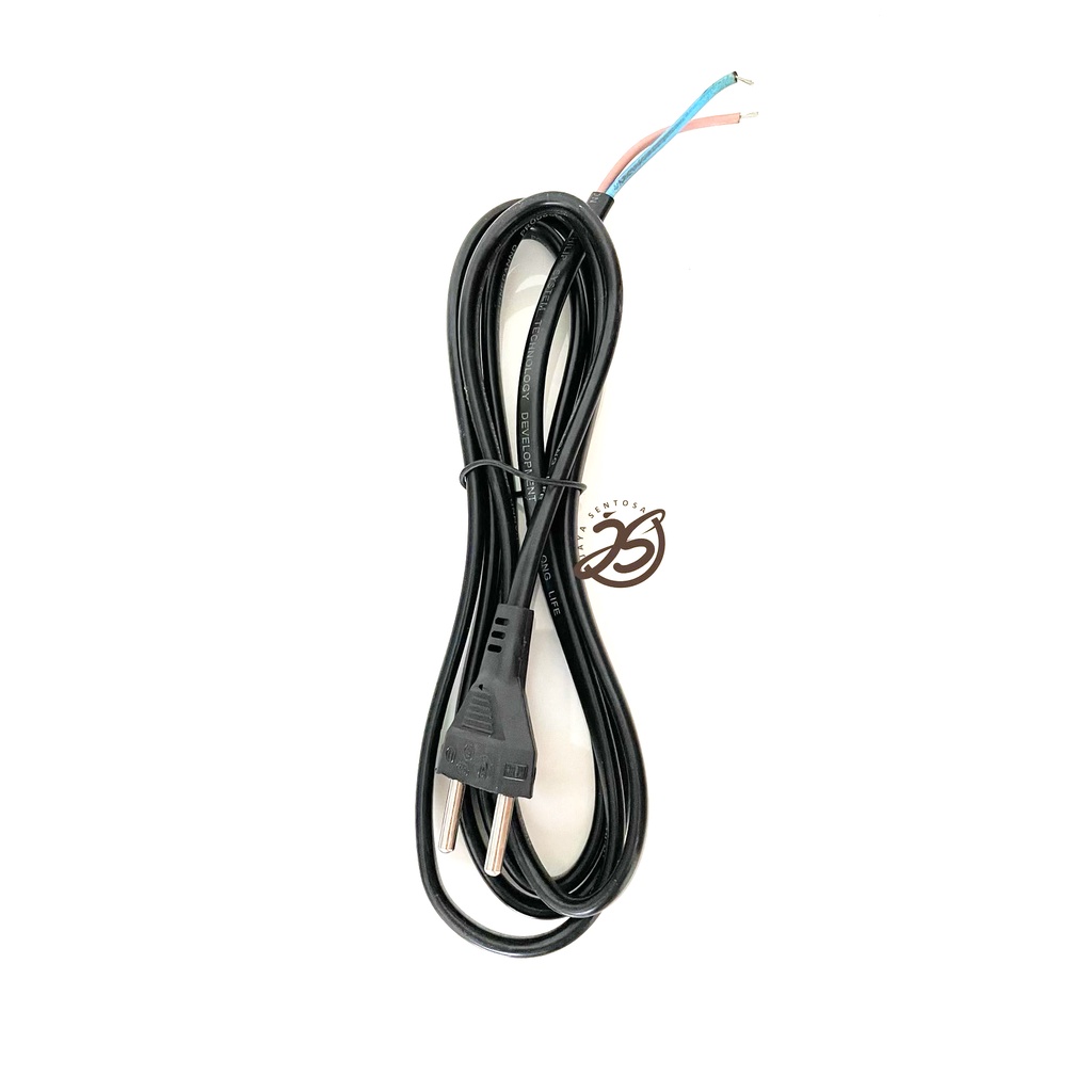 KABEL BUNTUNG 1,5m KWALITAS SUPER ISI 2 KABEL POWER HITAM KABEL AC