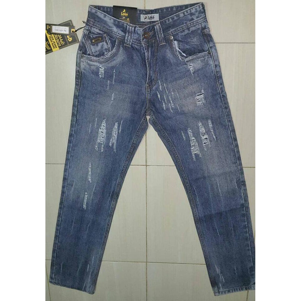 Jpkam479- Celana Lois Original Ripped Sobek Tak Tembus 385S