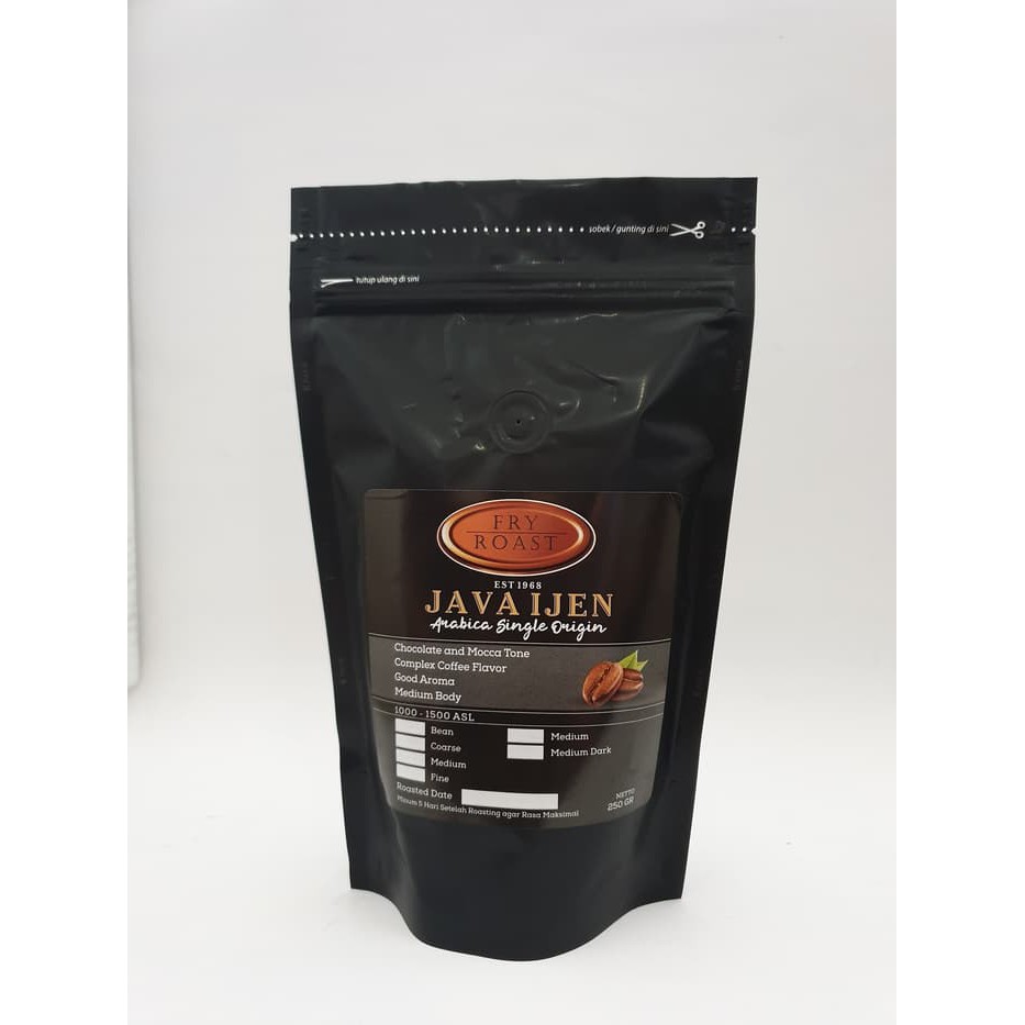 

KOPI ARABIKA JAVA IJEN 250 GRAM (BIJI/BUBUK)