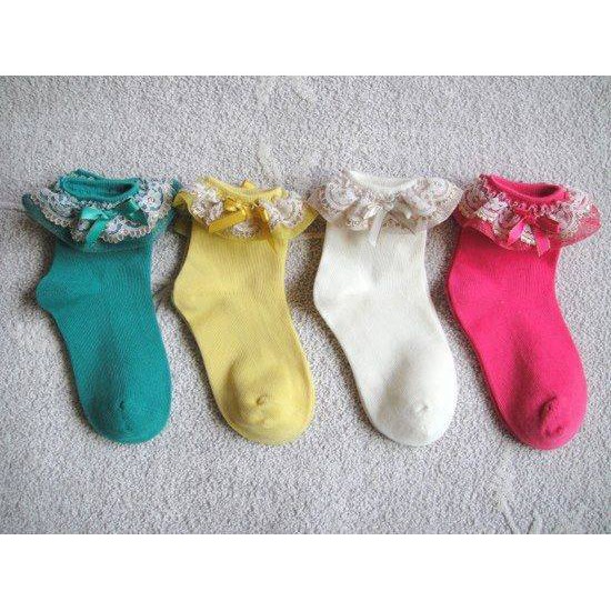 Jual Kaos Kaki Anak Renda Rheina Ribbon Sock Indonesia|Shopee Indonesia