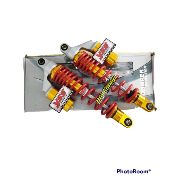Shock Tabung YOKO G + 270/340mm shock Belakang Rx-king Vega jupiter dll-340 Merah