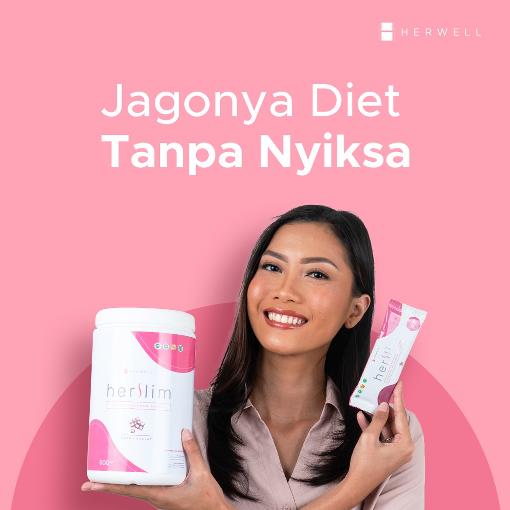 Herwell - Bundling 3pcs - Herslim 2pcs + Hervibe BPOM HALAL HERWEL ORI ORIGINAL OFFICIAL STORE DIET PELANGSING