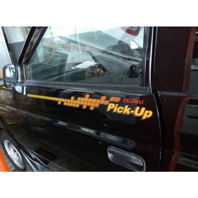 stiker isuzu panther pick up/ stiker mobil pick up/ stiker panther