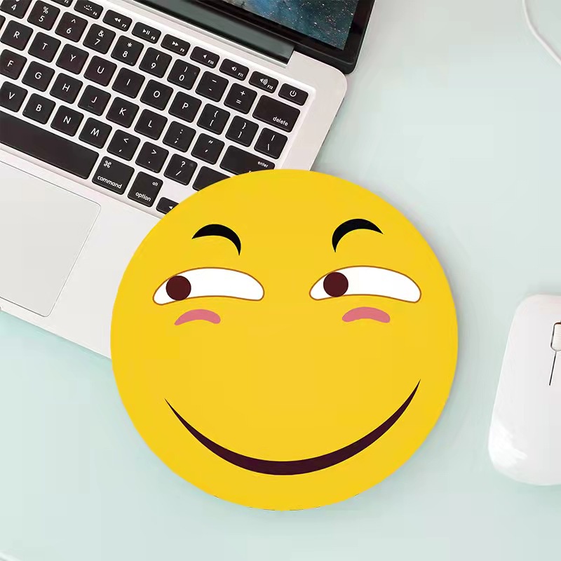 Mouse/Mouse wireless/Mouse AVAN/Set mouse dan alas mouse nirkabel-mousepad emoji