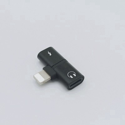 2 In 1 Adapter Splitter Dual Lightning Untuk Headphone