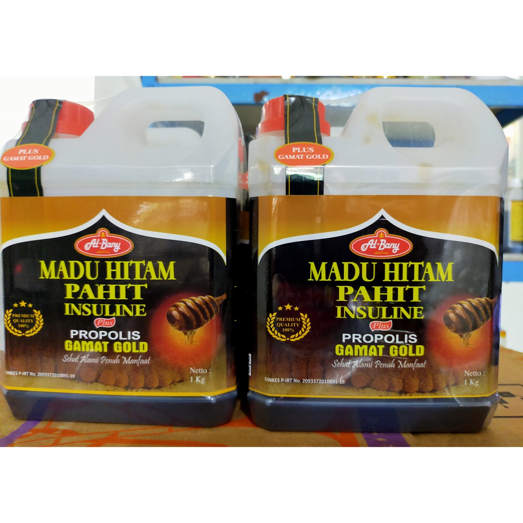 

Bny31 Ramuan Super Madu Hitam Pahit Al-Bany Plus Gamat Gold 1kg
