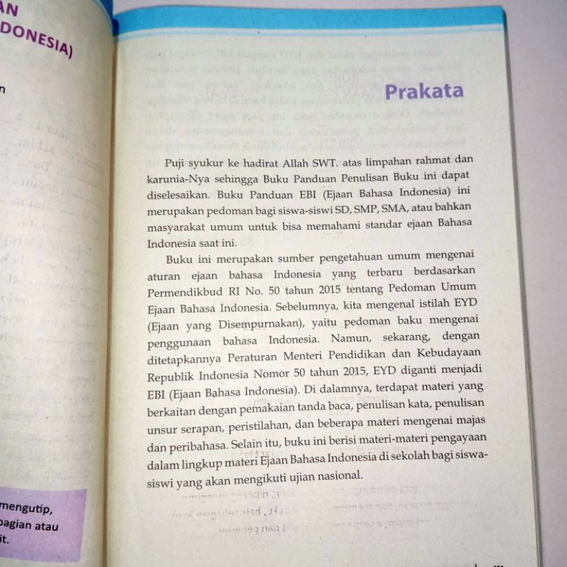 BUKU PANDUAN EJAAN BAHASA INDONESIA YANG DISEMPURNAKAN (15×25CM)