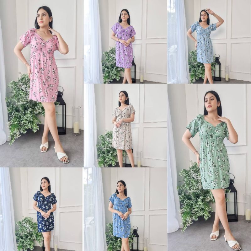 TERMURAH  Dress Bali Rayon Zarpen Sunfrest/Daster Mini/Daster Pendek/Daster Rayon Bali/Daster Sexy