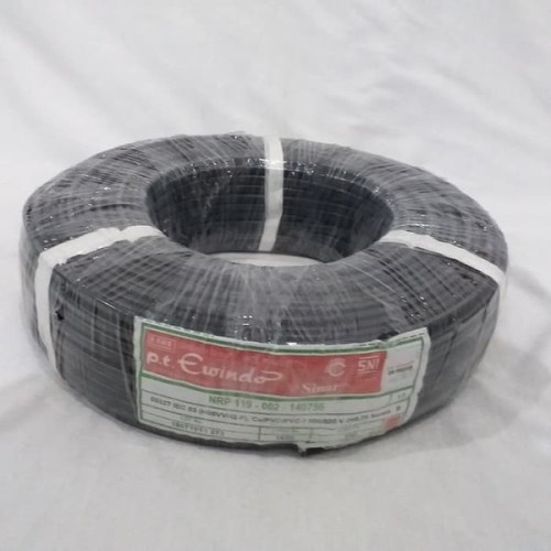 KABEL LISTRIK OVAL SERABUT 2 x 0,75 2x0,75 | 100meter | SINAR hitam