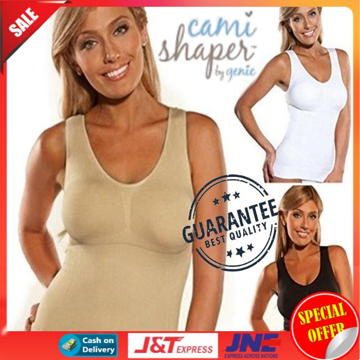 Kaos tanktop pembakar lemak / Cami shaper seamless sport Genie bra baju tank top hot body shapers