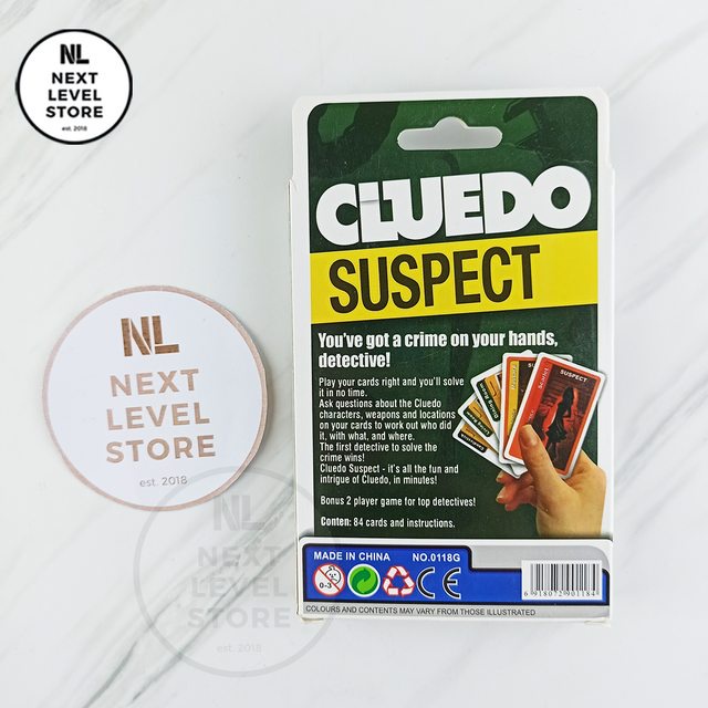 Cluedo Suspect Card Game Board Games Educational - ENGLISH